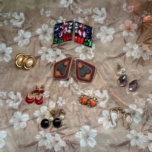 Lot of Vintage, Modern and Handmade Stud Earrings